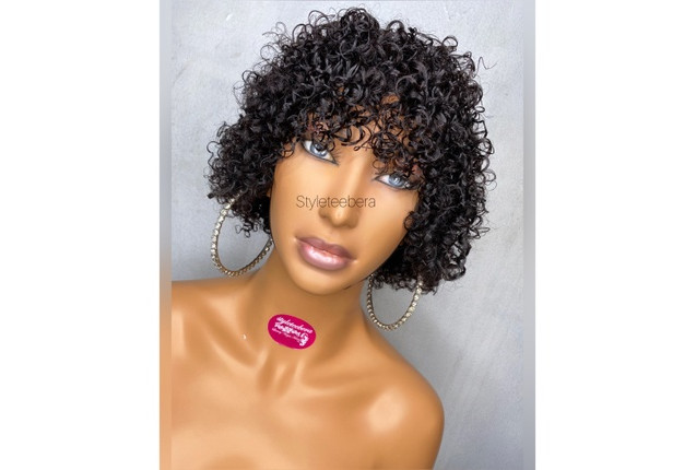 Loose curly bang wig x  1