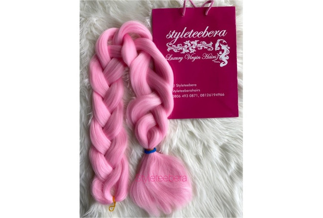 Kanekalon hair #II pink x  1