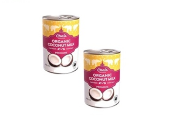 Cha’s Organics Premium Organic Coconut Milk, 400ml (6 Cans)