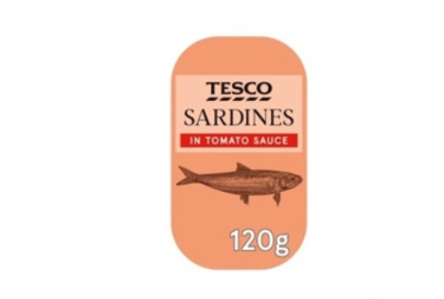 Tesco Sardines In Tomato Sauce 120G