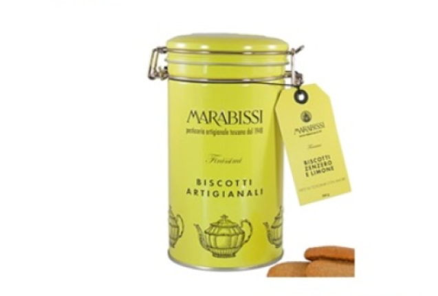 Marabissi Ginger and Lemon Biscuits (Tin) 200g