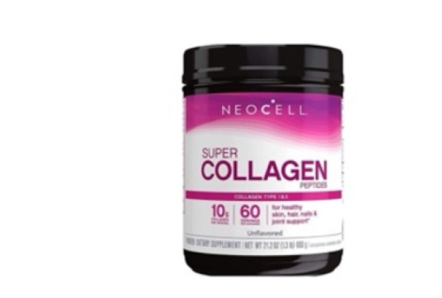 NeoCell Super Collagen Peptides, Grass-Fed Collagen Types 1 and 3, Unflavored, 600g