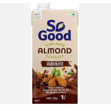 So Good Almond Beverage Chocolate 1 Ltr 