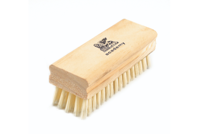 Wooden Block Shoe Brush - White x 12