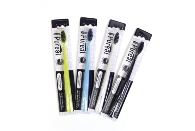 Pureal Charcoal Infused Toothbrush (Medium) x 120