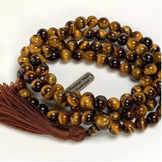 TIGER EYE MALA ORIGINAL BEADS (108)