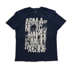 Armani Exchange Men's Crew Neck T-Shirt - Navy Blue