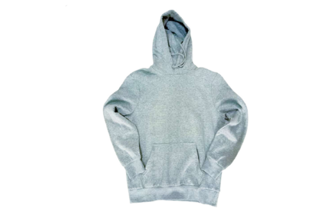 Men's Kangaroo Pocket Drawstring Hoodie - Ash