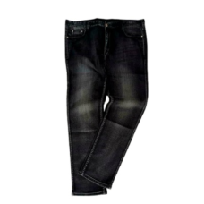 AJ Armani Black Washed Stretch Jean Trou