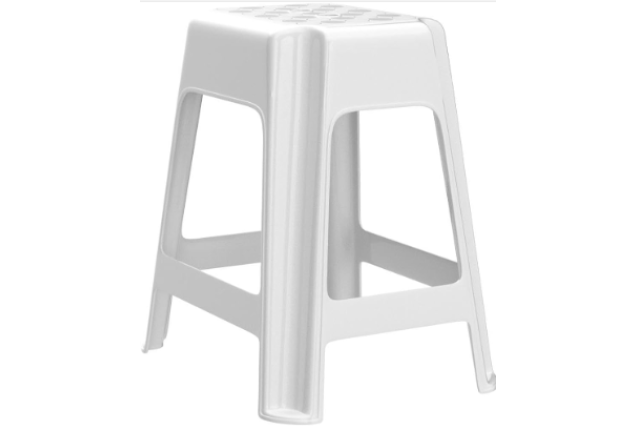 LARGE PLASTIC STOOL (34 X 34 X 41,3 CM x 4