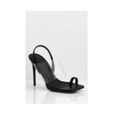 Black Elegant High Heel Sandal