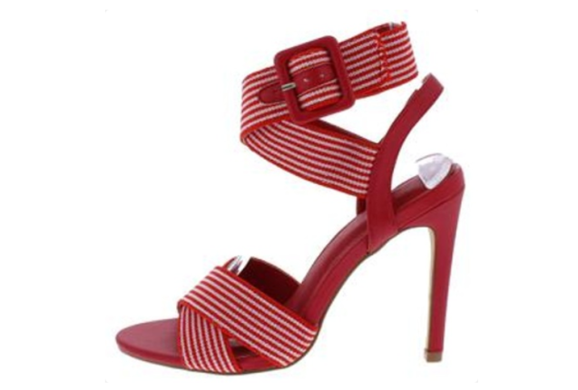 Strappy Red & White Sandals