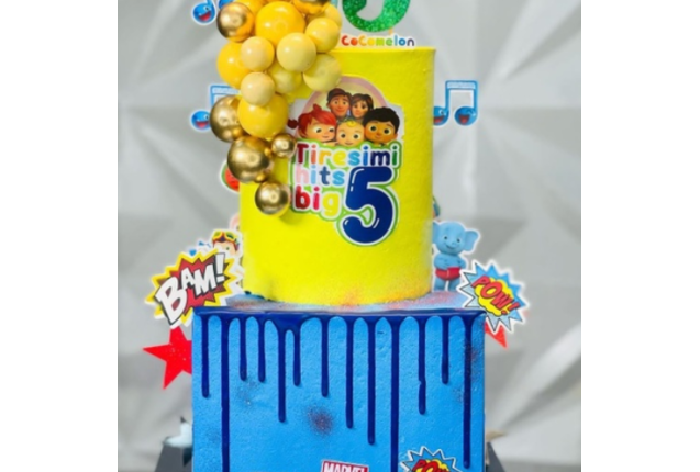 5th Kiddies themed cake