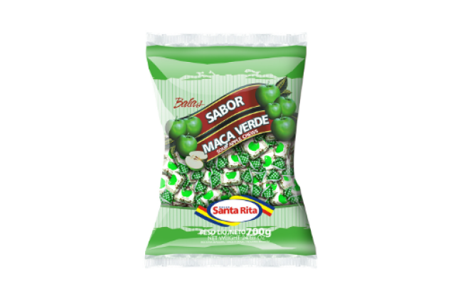Chewable Candies Green Apple - 700g x 15