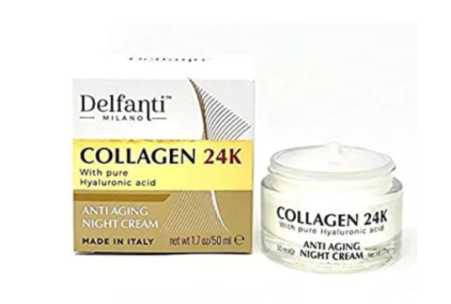Delfanti Milano Collagen 24k with Pure Hyaluronic acid Anti-aging Night Cream
