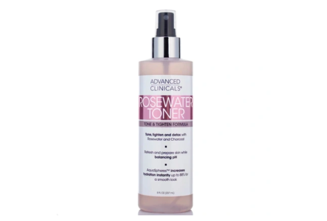 Advanced Clinicals Rosewater Toner- Tone and Tighten Formula