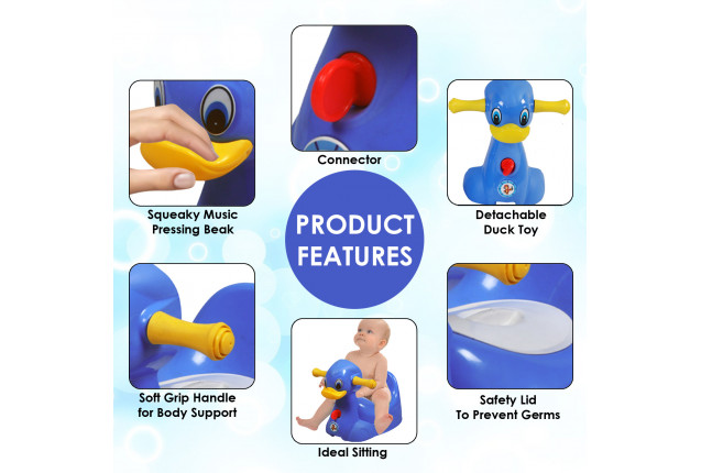 Sunbaby Squeaky Duck Potty Trainer (SB-PT-10-BLUE)