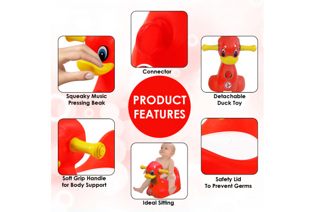 Sunbaby Squeaky Duck Potty Trainer (SB-PT-10-RED)