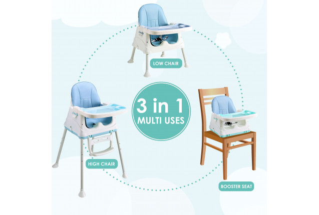 Sunbaby Mealtime Baby High Chair (SB-4330-BLUE)