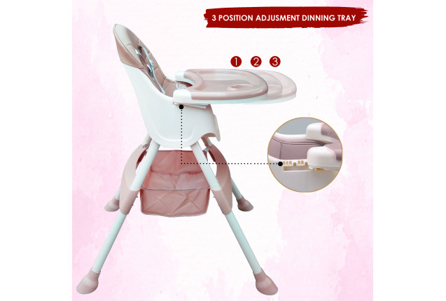 Sunbaby Mealtime Baby High Chair (SB-4440-PINK)