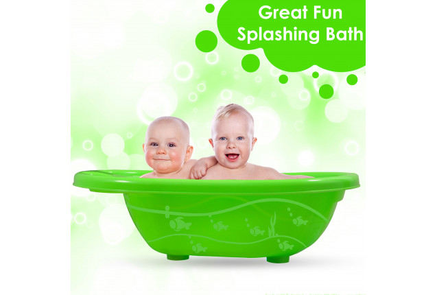 Sunbaby Baby Anti Slip Plastic Bathtub(SB-JF-14-G)