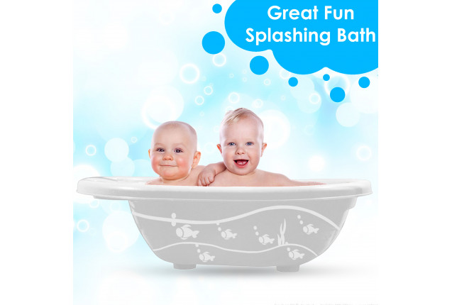 Sunbaby Baby Anti Slip Plastic Bathtub(SB-JF-14-W)