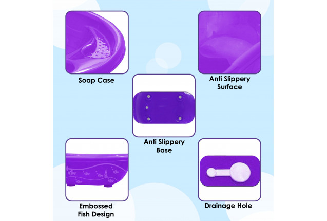 Sunbaby Anti Slip Plastic Bathtub(SB-JF-15-PR)