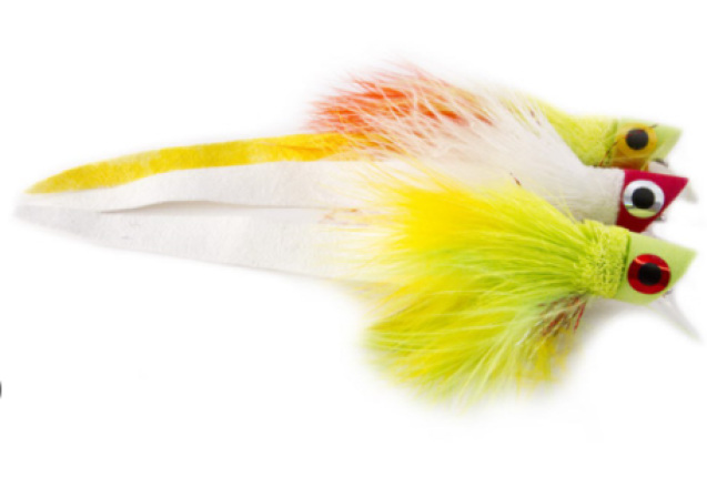 FEMME FATALE RED WHITE Fishing Flies x 12