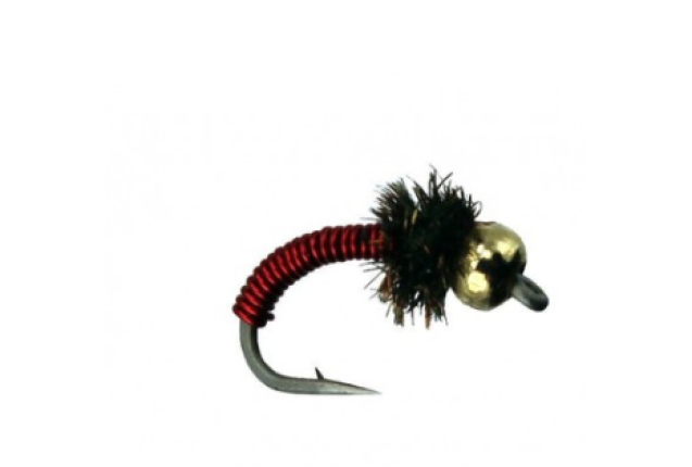 BEAD HEAD BRASSIE RED x 12