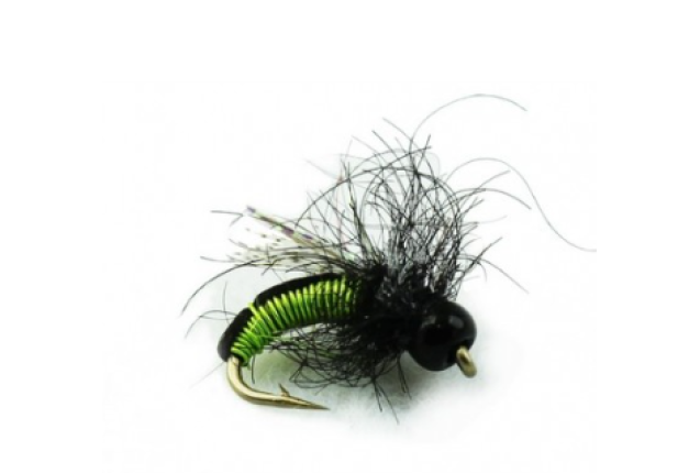 BEAD HEAD HOT WIRE CADDIS CHARTRUESE x 12