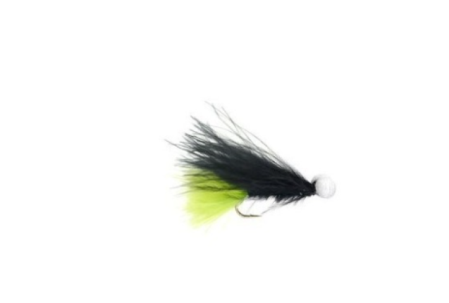 BLACK GREEN MARABOU STIMULATOR x 12