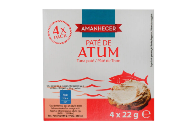 Amanhecer Tuna Pâté 4 x 22g x 12