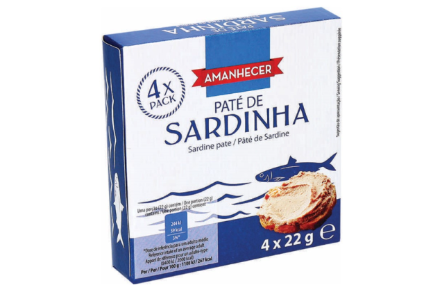 Amanhecer Sardine Pâté 4 x 22g x 12