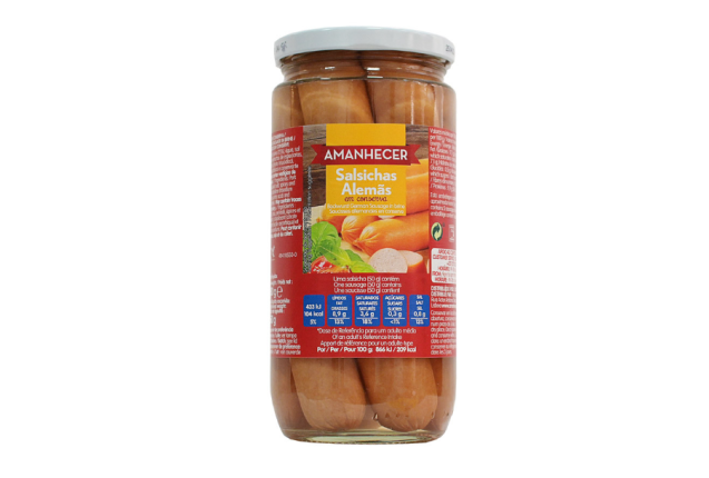 Amanhecer German Sausage N5 250g – Quality German Sausage for Delicious Meals x 12