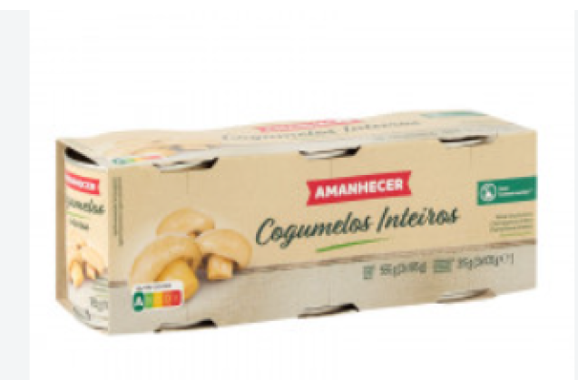 Amanhecer Whole Mushrooms 185g x 12