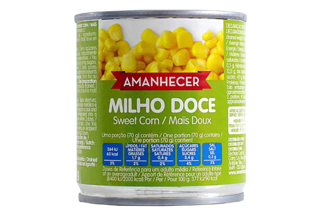 Amanhecer SweetCorn 150G x 24