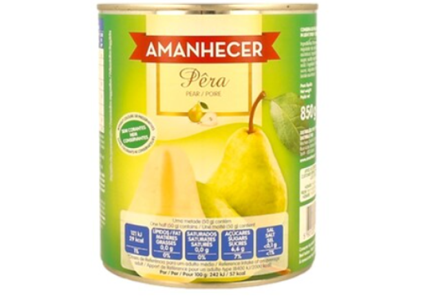 Amanhecer Pears 850g x 12