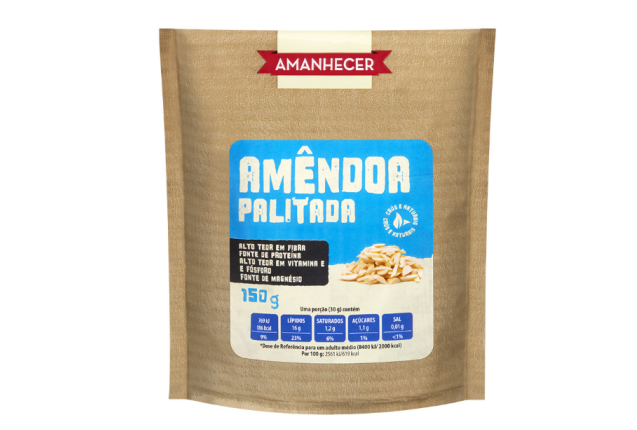 Amanhecer Chopped Almonds 150g – Premium Quality Chopped Almonds for Baking and Snacking x 12