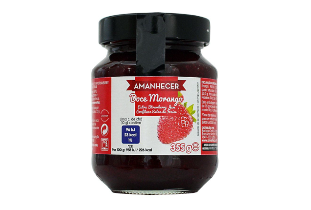Amanhecer Strawberry Jam 355G – Delicious, Fruity Strawberry Spread x 6