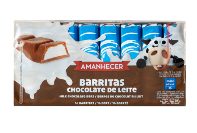 Amanhecer Barritas Chocolate Milk 200GR x 36