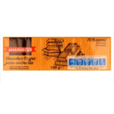 Amanhecer 70% Dark Cooking Chocolate – 200g x 20