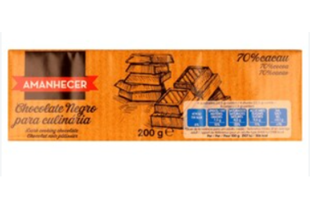 Amanhecer 70% Dark Cooking Chocolate – 200g x 20