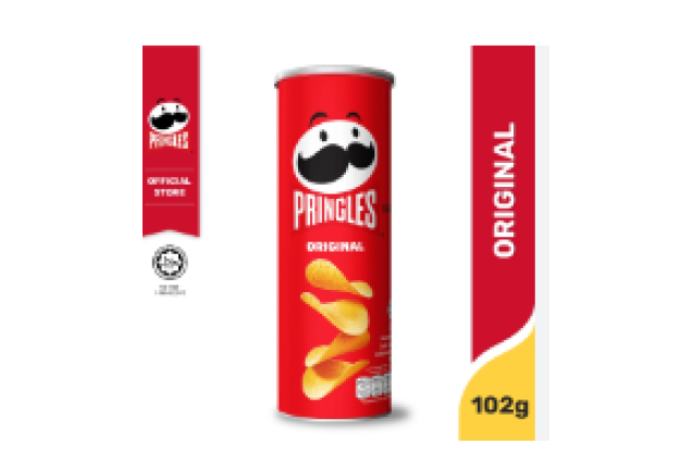 PRINGLES Potato Crisps (Canister) - Original -moq container load - 102gm x 12