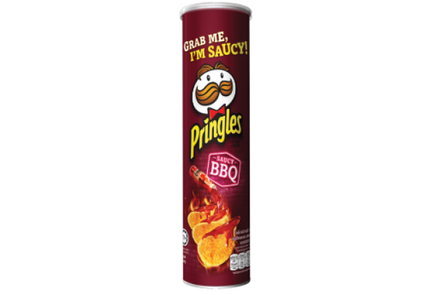 PRINGLES Potato Crisps (Canister) - Saucy BBQ- moq, container load - 134gm x 12