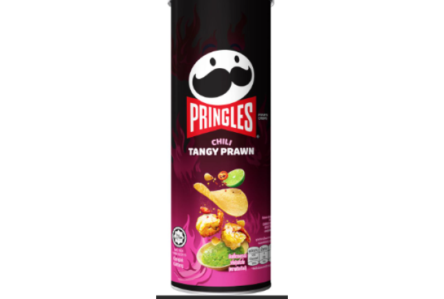 PRINGLES Potato Crisps (Canister) - Chili Tangy Prawn - moq, container load - 102gm x 12