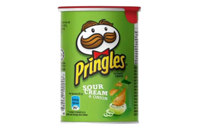 PRINGLES Potato Crisps (Canister) - Sour Cream & Onion- moq, container load - 42gm x 12