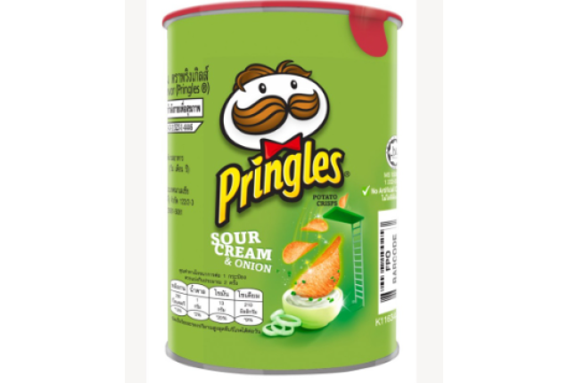 PRINGLES Potato Crisps (Canister) - Sour Cream & Onion- moq, container load - 134gm x 12