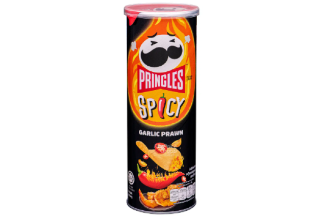 PRINGLES Potato Crisps (Canister) - Spicy Garlic Prawn- moq, container load - 42gm x 12