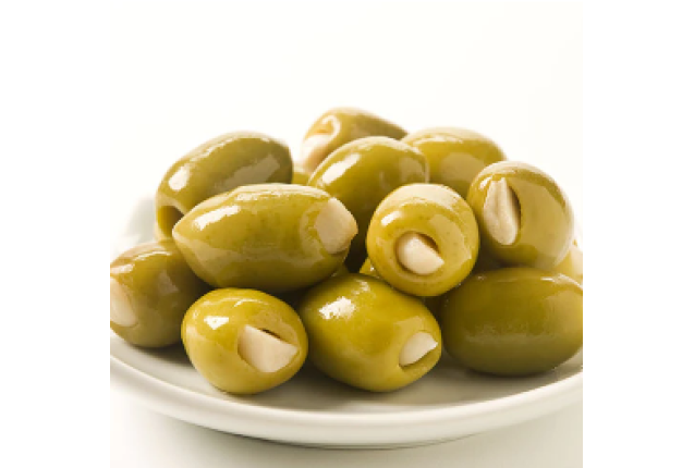 Green Stuffed Olives - Garlic 360gr -per carton