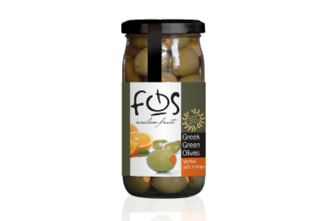 Green Stuffed Olives - Orange - 360gr jar per carton